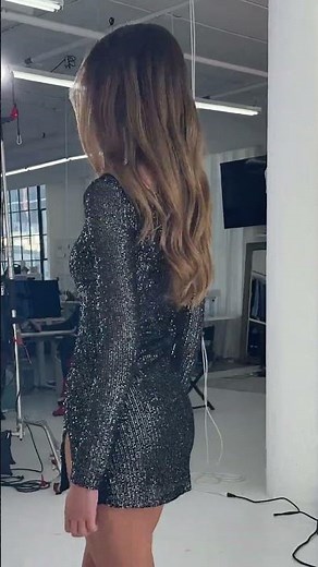 Silver Sequin One Off Shoulder Bodycon Dress in Black ✨