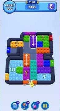 Color Block Jam Level 500 Solution Walkthrough #colorblockjam #gaming #colorblockjamgame #games