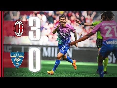 Leão, Giroud, and a record-setting Pulisic 🎞️ | AC Milan 3-0 Lecce | Highlights Serie A