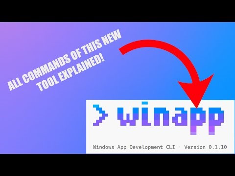 ALL Commands of the new Windows App Development CLI explained! - Tutorial
