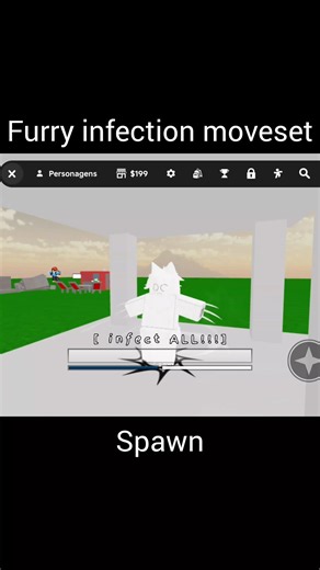 furry infection moveset #roblox #jujutsukaisen #jujutsushenanigans #foryou #pfypシ