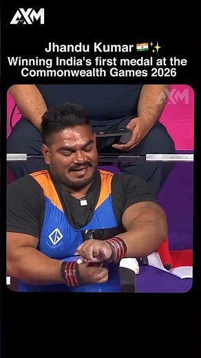 India's First Medal! Jhandu Kumar's Incredible Bronze Medal Lift 🔥 #CommonwealthGames2026