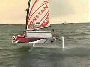 Moth sailing