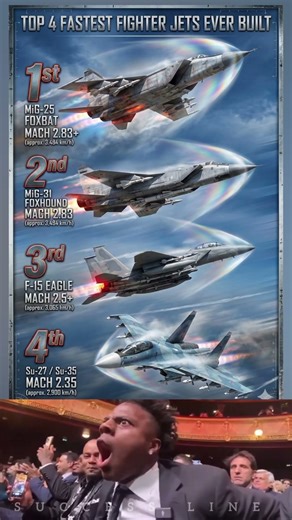Top 4 Fastest Fighter Jets Ever Built: Legends of Speed in the Skies ⚡✈️