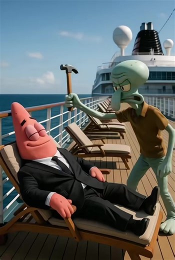 Squidward falsely accused SpongeBob #spongebob #squidward #✅✅ #lovestory #fypage