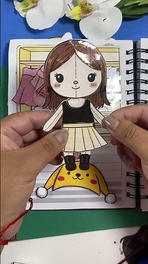 Lila the Paper Doll 💜 in Pompompurin Pajamas! | Fun Crafts for Kids