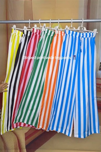 Stylish Striped Wide Leg Pants for Casual Outfits