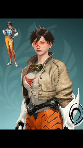 Tracer(Overwatch) cosplay#monsterhunterwilds #game #charactercreation #traceroverwatch #overwatch