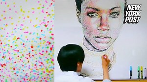 45K views · 396 reactions | This artist's makes pointless masterpieces that get wiped away. | New York Post | Facebook