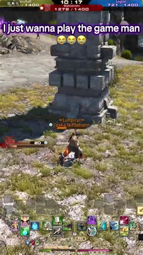 I just wanna play the game man, STOP DDOS’ING US #ffxivtok #ffxivonline #hrothgarmale