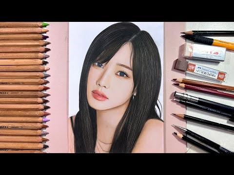 Drawing Giselle Aespa 지젤 | Sketch Art Colored Pencils