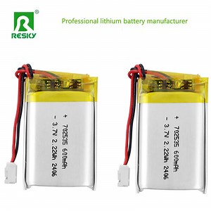 [Hot Item] Rechargeable Lipo Prismatic Battery Cell 3.7V 602248 600mAh Storage Solar Flexible Li-ion Lithium Ion Polymer Battery Pack for Smart Watch