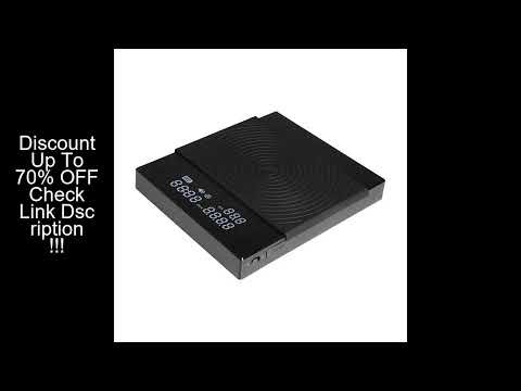 TIMEMORE Basic 2 Black Mirror Pour Over Coffee Scale flow rate display Auto Timer digit Kitchen Food