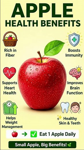🍎 6 Amazing Health Benefits of Eating 1 Apple Every Day | Science-Backed Facts