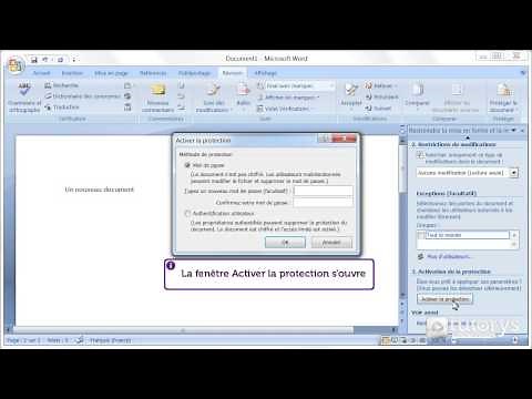 Comment protéger un document avec Word 2007 ?