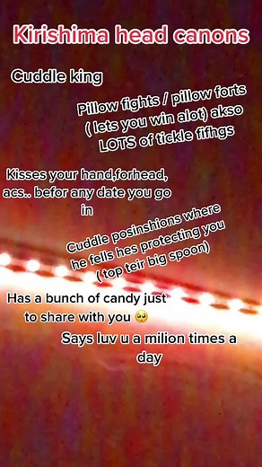 Kirishima's Charming Headcanons for Cuddle Lovers