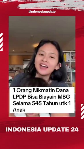 Asumsi total dana LPDP yang diterima utk studi master 2 tahun di Luar Negeri sekitar Rp 1-2 Miliar per 1 orang. Jika Rp1,7 M buat 1 orang kuliah S2 2 tahun di luar negeri di Belanda misalnya. Kalau dikonversi ke Program MBG Rp10.000 per anak per hari… Artinya dana segitu bisa kasih makan 1 anak selama ±545 tahun. Mind blowing nggak sih? 🤯 Ini cuma soal perbandingan angka, bukan nge-judge. Tapi kadang angka bisa bikin kita lihat perspektif yang beda. #i#indonesiaupdateL#LPDPMBG #kemenkeu #makanb