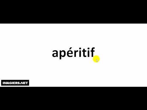 How to pronounce apéritif