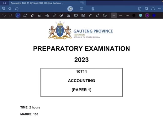 Gauteng 2023 Trail Exam: Accounting Solutions