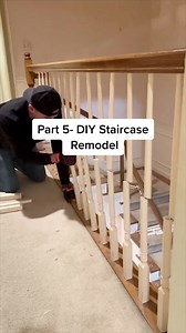 9.9K views · 31 reactions | Part 5 of our staircase remodel! We're almost done! #DIY #staircase #remodel | Nik and Liv DIY | Facebook