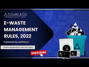 E-Waste Management Rules, 2022 | EPR | Online Registration Process