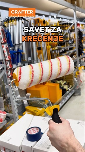 Crafter_Srbija on Instagram: "Valjci i oprema za krečenje koji olakšavaju svaki molerski posao. U Crafter asortimanu pronađi valjke za krečenje zidova i plafona, teleskopske drške, četke, posude za farbu, mrežice za oceđivanje i kompletnu molersku opremu za unutrašnje i spoljašnje radove. Bilo da osvežavaš stan ili radiš profesionalno krečenje, kvalitetan valjak za farbanje pravi razliku u završnoj obradi. Poruči online na crafter.rs ili poseti Crafter prodavnice."