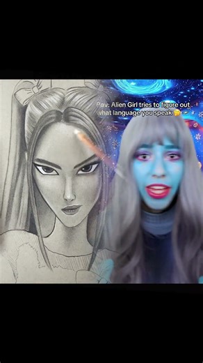 ASMR pov Alien Girl wants to figure out what language you speak 👽🛸🧐 Did I guess? #asmr #fyp