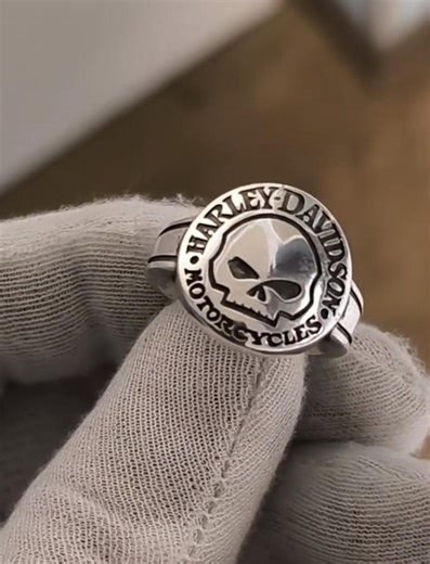 Biker Ring With Skull Made of 925 Sterling Silver, Unisex Ring, High-quality Handmade Rock-style Jewelry - Etsy