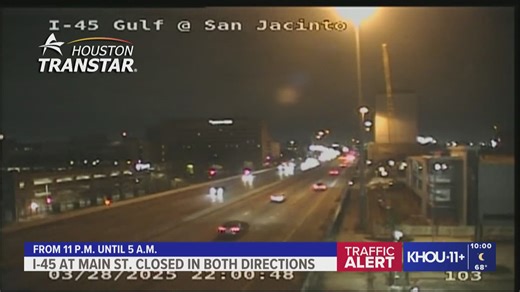 Interstate 45 to close overnight for CenterPoint Energy repairs