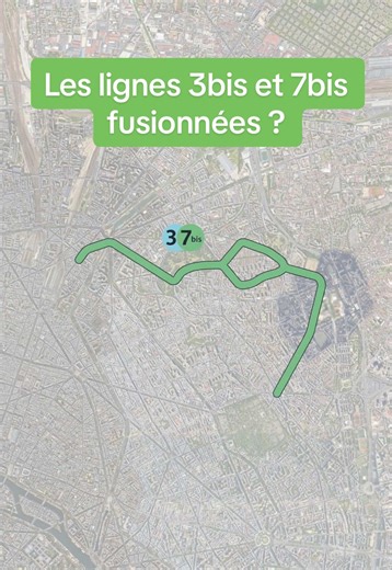 Les lignes 3bis et 7bis du métro Parisien auraient pu fusionner ? #histoire #metro #ferroviaire #paris #ratp