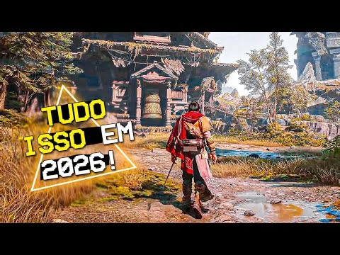TOP 40 JOGOS INCRÍVEIS que vão CHEGAR em 2026! (PS5, XBOX, SWITCH 2 e PC)