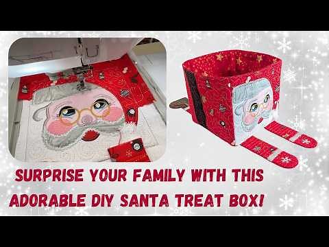 Surprise Your Family with This Adorable DIY Santa Treat Box! | Easy Step-by-Step Tutorial!