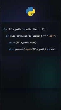 Search Multiple PDFs and Combine Matches into One File (Python Tutorial) #pdfautomation #pymupdf