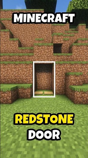 Minecraft Automatic Sliding Door Tutorial! #minecraft 🚪