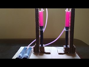 How to Make a Hydraulic Lift || Pascal's Law Project || School Science Project