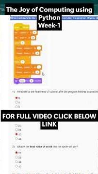 NPTEL The Joy of Computing using Python Week 1 Assignment Answers | noc26-cs84