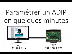 ADIP CONFIGURATION ET PARAMETRAGE