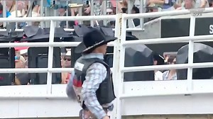 34K views · 1.6K reactions | Logan Hay set the tone in Round 1 of Pool B at the Calgary Stampede, finishing with an 87.5-point ride on Vold Rodeo’s One More Reason. | PRCA ProRodeo | Facebook