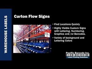 Warehouse Labeling and Sign Solutions