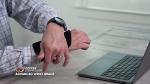 Copper Compression Advanced Wrist Brace - Copper Infused Adjustable Orthopedic Support Splint for Pain, Carpal Tunnel, Arthritis, Tennis Elbow, Tendinitis, RSI, Ganglion Cyst for Men Women Left L/XL