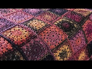 Crochet Bumble Berry Afghan Pattern | EASY | The Crochet Crowd