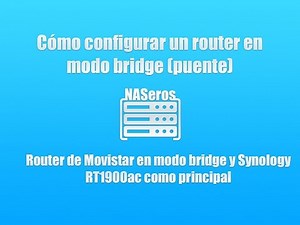 How to configure a router in bridge mode (Movistar). Synology RT1900ac