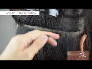DIY Tape In Hair Extensions Tutorial