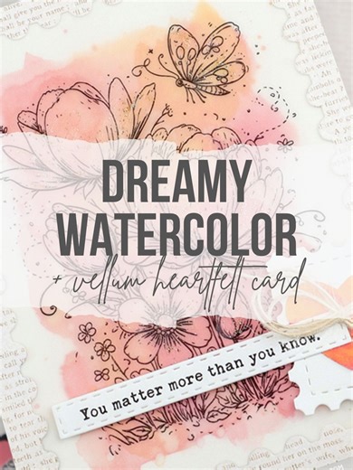 Use your Unity stamps to create a dreamy watercolor card with a stamped vellum overlay. This simple layering technique adds softness, depth, and movement, perfect for handmade cards that feel gentle, thoughtful, and full of heart ✨💗 More details can be found on the Unity blog. Featured Products: ★ Where Butterflies Wait ★ The Margins of Ever After {1/26 KOM} ★ ...And Then It was SPRING {Paper Pack} ★ Postage Stamp {nesting dies} Unity Stamp Company is a family-owned, cook-to-order red rubber st