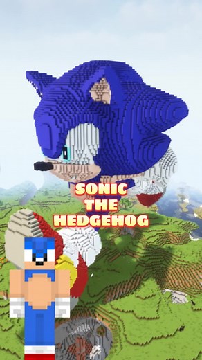 SONIC THE HEDGEHOG MINECRAFT BUILD CHALLENGE #minecraft #minecraftbuilding #minecraftbuild #minecrafttutorial #minecraftbuilds