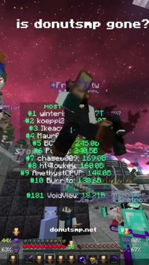 Is donut smp done? #donutsmp #minecraft #viral #billionaire #fyp #bye