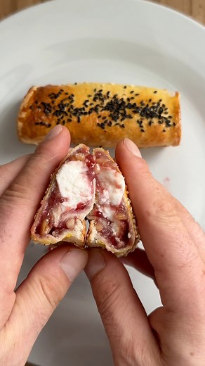 27K views · 127 reactions | Feta and Jam French rolls !  #easysnacks #fastrecipes | Adrian Ghervan | Facebook