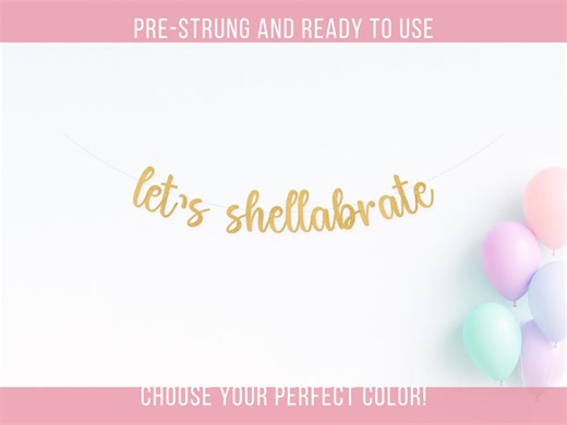 Let’s Shellabrate Banner, Mermaid Party Decoration, Under the Sea Birthday, Baby Shower, Beach Theme - Etsy