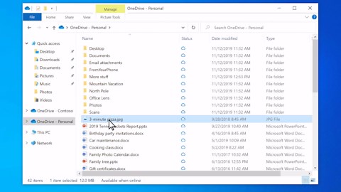 Usar o OneDrive e o Sensor de Armazenamento no Windows 10 para gerenciar o espaço em disco