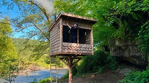 240K views · 4.6K reactions | Built a House on a Pillar with a Rotating Mechanism in 73 Days #cooking #forest #survival #bushcraft #asmr #camping | Tanvir | Facebook